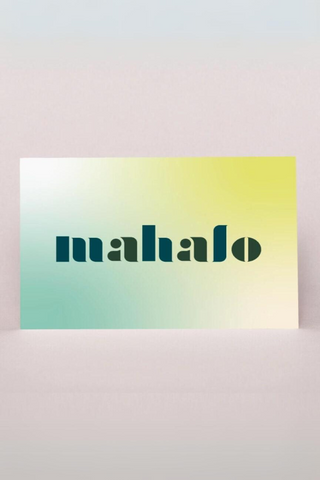 Mahalo Gradient Card