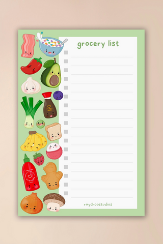 Grocery List Notepad