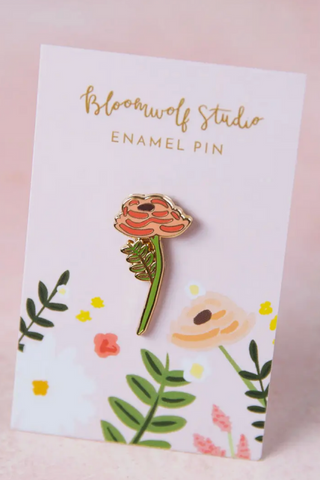 Single Rose Pin