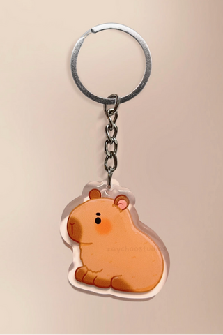 Capybara Acrylic Keychain