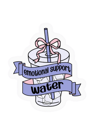 Emotional Support Water Sticker