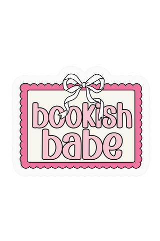 Bookish Babe Sticker