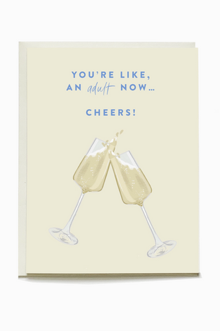 Champagne Birthday Greeting Card