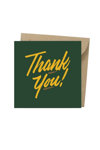 Brushed Thank You Small Card