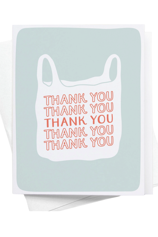 Thank You Plastic Bag Card