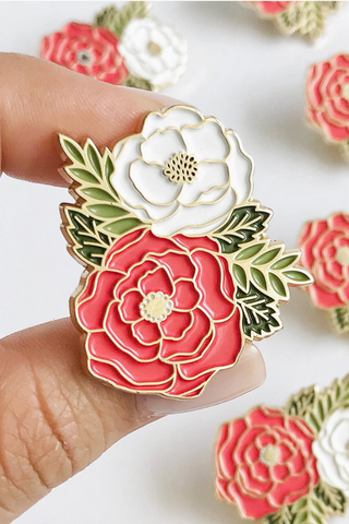 Irene Floral Cluster Lapel Pin