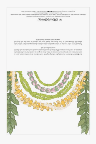 Stacked Lei Greeting Card