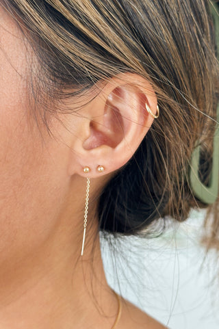 Ball Drop Ear Threaders