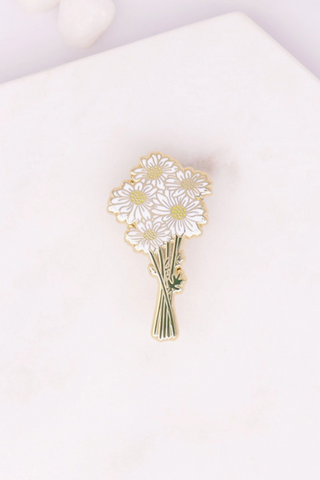 Daisies Enamel Pin