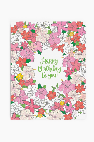 Birthday Blooming Fields Card