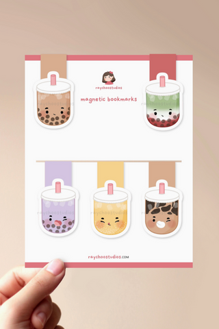 Boba Magnetic Bookmark Set