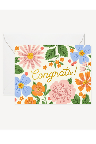 Congrats Summer Garden Card