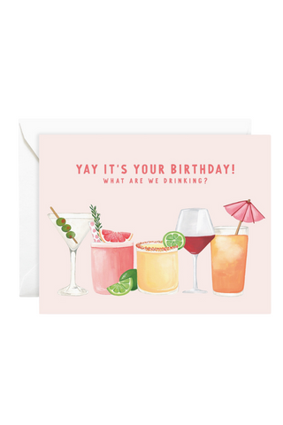 Birthday Cocktails Card