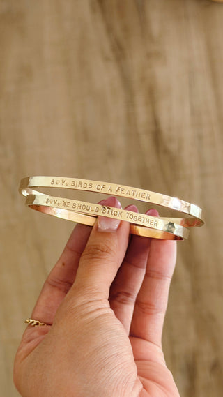 Custom Stamped Bangle Band