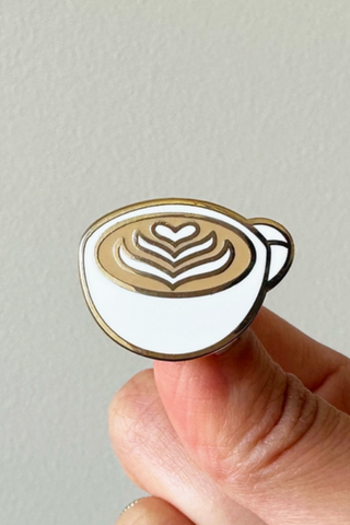 Latte Coffee Pin