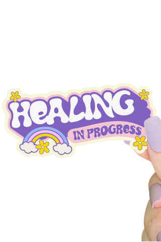 Healing in Progress Rainbow Sticker
