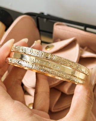 Custom Stamped Bangle Band