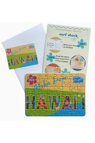 Aloha From Hawaii Postcard Puzzle