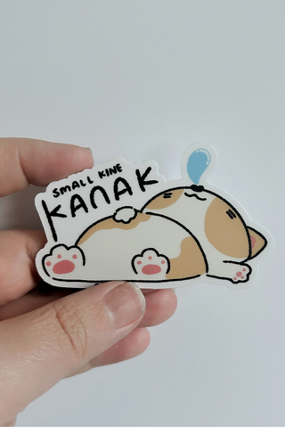 Small Kine Kanak Corgi Sticker