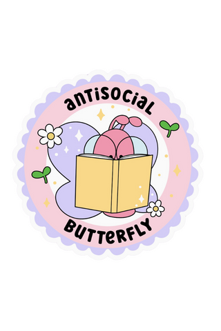 Antisocial Butterfly Sticker