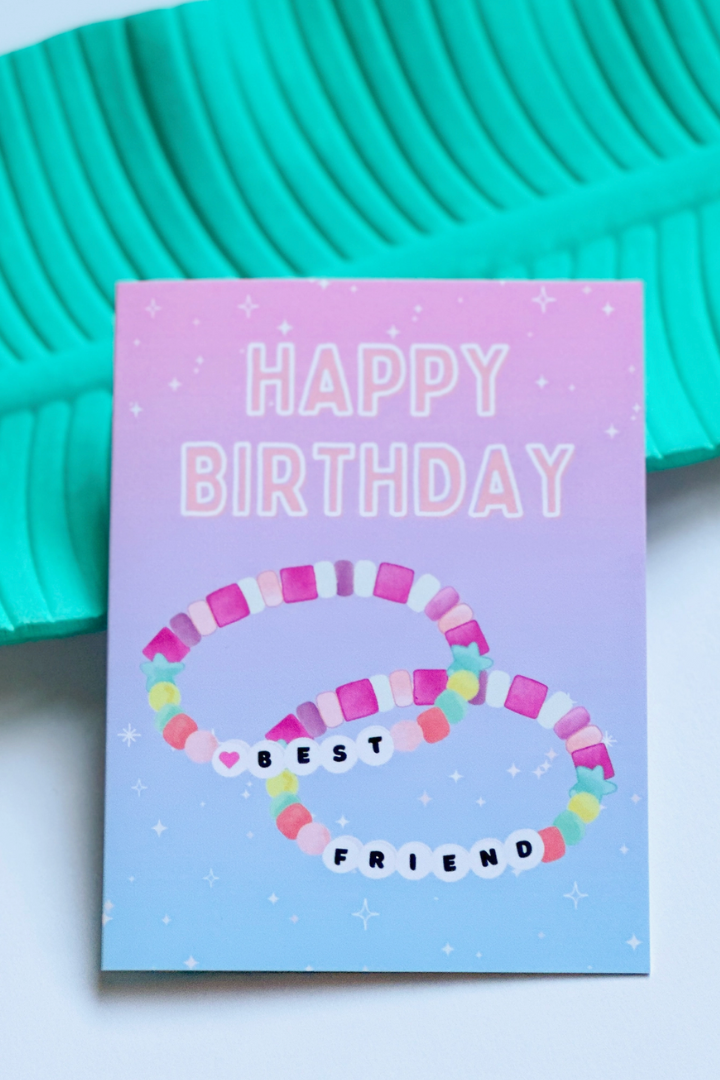 Friendship Bracelet Birthday Card – Laine Honolulu