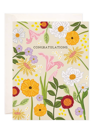 Wildflowers Congrats Greeting Card