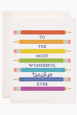 Wonderful Teacher Greeting Card