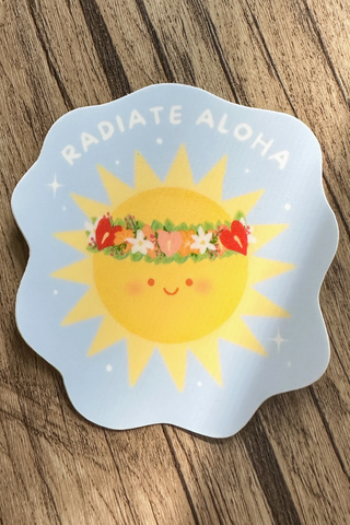 Radiate Aloha Sticker