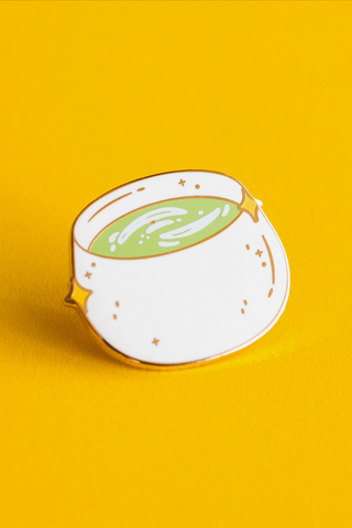 Matcha Latte Enamel Pin