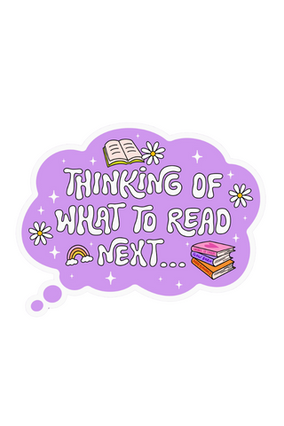 Thinking of What to Read Sticker