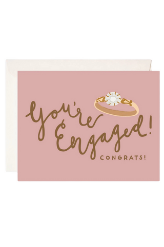 Engaged Ring Greeting Card