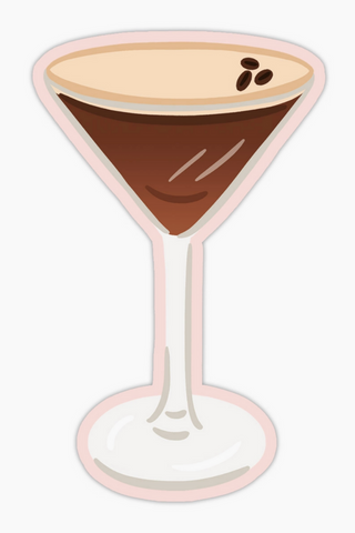 Espresso Martini Vinyl Sticker