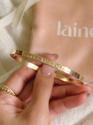 Custom Stamped Bangle Band