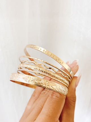 Custom Stamped Bangle Band