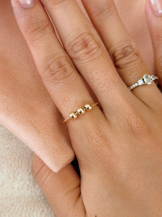 Mini Halo Triple Ball Fidget Ring