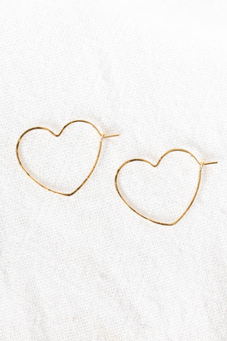 Simple Heart Hoops