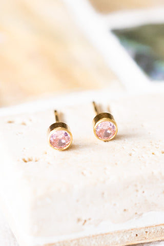 Pink Mara Studs