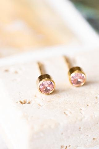 Pink Mara Studs