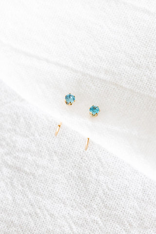 Birthstone Loop Earrings