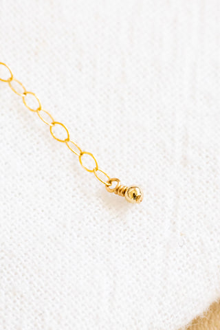 Mini Sunrise Shell, Pink Button Pearl, & Ball Drop Necklace