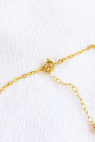 Sunrise Shell & Mini Pearl Necklace