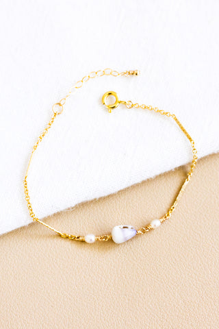Dwarf Cone & Mini Pearl Grace Bracelet
