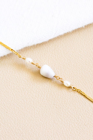Dwarf Cone & Mini Pearl Grace Bracelet