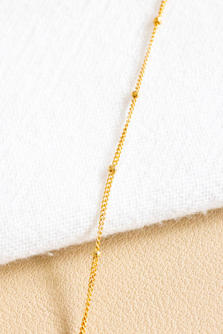 Dwarf Cone & Round Pearl Boxy Beam Necklace