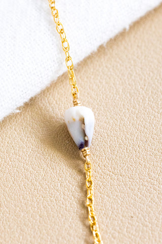 Brown/Indigo Dwarf Cone Mona Bracelet