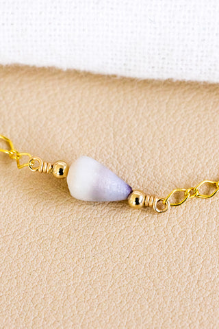 Indigo/Brown Dwarf Cone & Bead Eliza Bracelet