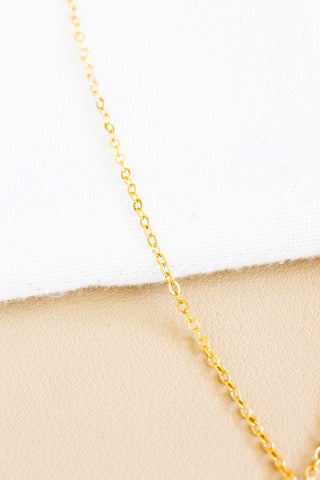 Dwarf Cone & Stacked Pink Button Pearl Necklace