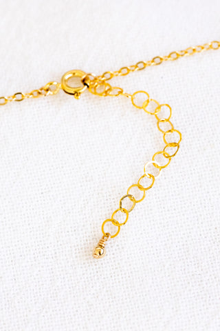 Sunrise Shell & Mini Rice Pearl Drop Necklace