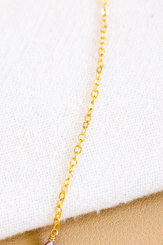 Sunrise Shell & Dark Pink Pearls Necklace