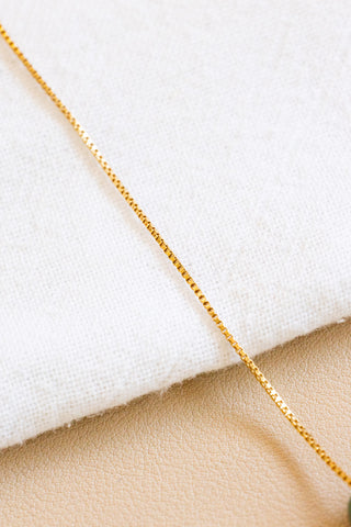 Triple Round Patterned Jade Box Necklace